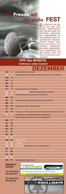 KALENDER 2007 - Herzogsdorf