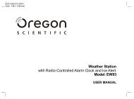 Weather Station with Radio-Controlled Alarm ... - Oregon Scientific