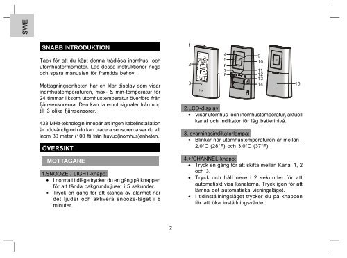 Weather Station with Radio-Controlled Alarm ... - Oregon Scientific