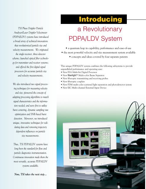 The Next Generation PDPA/LDV Systems