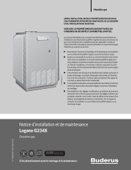 Notice d'installation et de maintenance Logano G234X - Buderus