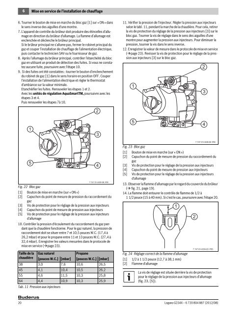 Notice d'installation et de maintenance Logano G234X - Buderus