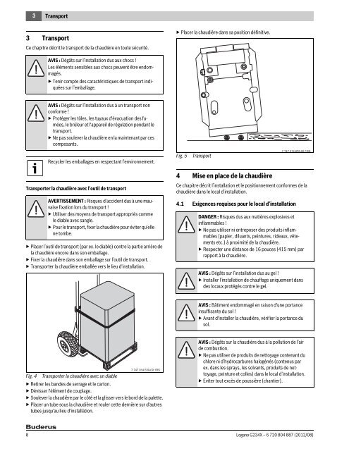 Notice d'installation et de maintenance Logano G234X - Buderus