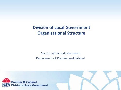 Division of Local Government - Organisational Structure