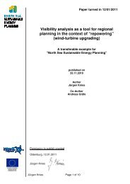 Visibility analysis as a tool for regional planning in ... - North Sea SEP