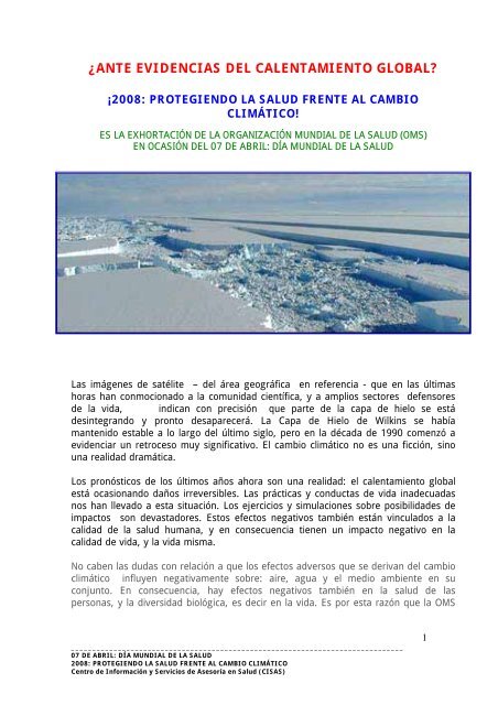 Últimas Que Es El Calentamiento Global Segun La Oms