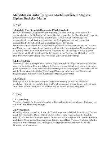 Merkblatt Abschlussarbeiten (pdf)