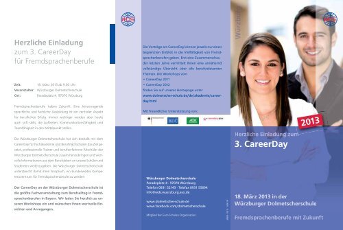 CareerDay 2013 - WÃ¼rzburger Dolmetscher Schule WDS