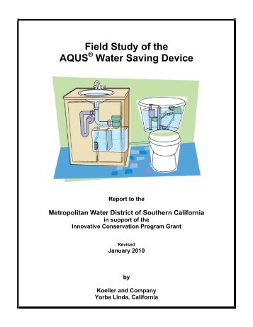 Field Study of the AQUS Water Saving Device - MaP Toilet Testing