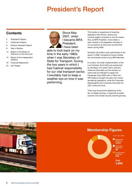 British International Freight Association Annual Report and Accounts ...