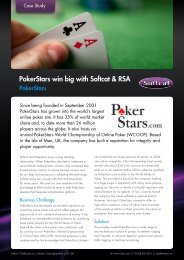 PokerStars win big with Softcat & RSA Second