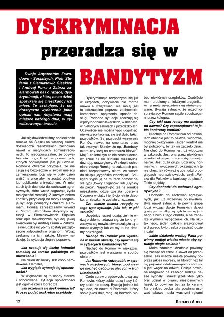 Spis treÅci numeru 5/2011 - ZwiÄzek RomÃ³w Polskich w Szczecinku