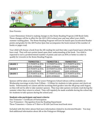 Summer Reading Parent Letter 2-5[2] - Pottsgrove School District