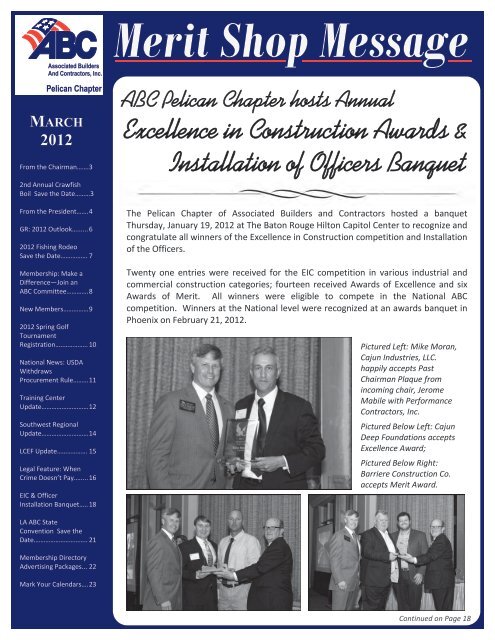 March 2012 Newsletter - ABC