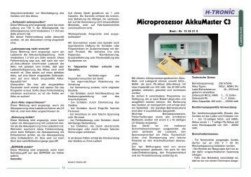 Microprozessor AkkuMaster C3