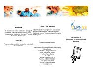 Excellence Awards Brochure - CLPNNS