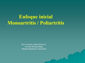 Enfrentamiento Mono y Poliartritis