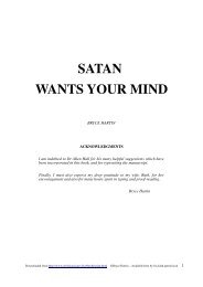 SATAN WANTS YOUR MIND - Christian Issues
