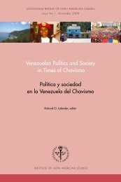 Venezuelan Politics and Society in Times of Chavismo PolÃ­tica y ...