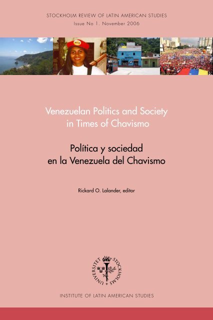 Venezuelan Politics and Society in Times of Chavismo PolÃ­tica y ...