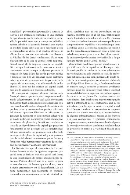 Venezuelan Politics and Society in Times of Chavismo PolÃ­tica y ...