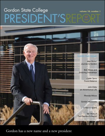 President's Report - Gordon State College