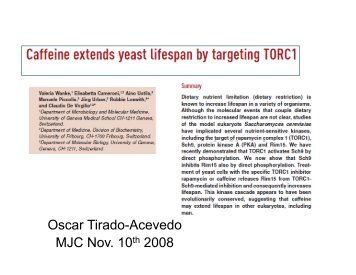 Oscar Tirado-Acevedo MJC Nov. 10th 2008 - Mbio.ncsu.edu