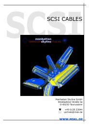 MSKL SCSI Cables - Manhattan Skyline GmbH