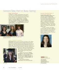 Seniors Take Part in Busy Spring - Austin College Magazine