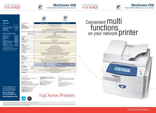 Printer WorkCentre 4150 - The Copier Shop