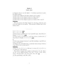 Quiz 6 Math 3331 - the UHCL Math Department