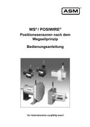 Wegseilsensoren - ASM GmbH