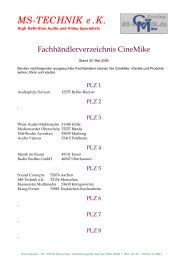 Fachhändlerverzeichnis CineMike Tuning - MS-TECHNIK eK