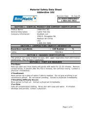 Material Safety Data Sheet Udderdine 102 - BouMatic