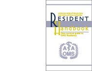 Resident Handbook - American Association of Oral and Maxillofacial ...