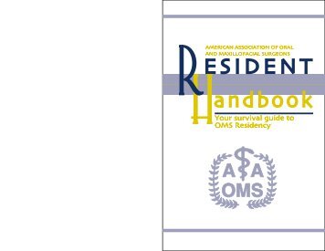 Resident Handbook - American Association of Oral and Maxillofacial ...