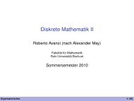 Diskrete Mathematik II - Ruhr-Universität Bochum