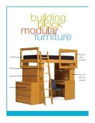 Building Block Furniture 2012-13 - University Housing - University of ...