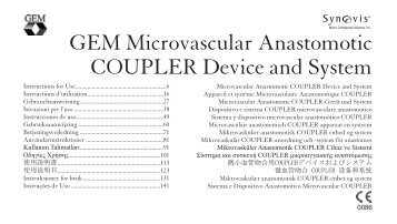 GEM Microvascular Anastomotic COUPLER Device and System