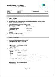 Material Safety Data Sheet - Monopol Colors