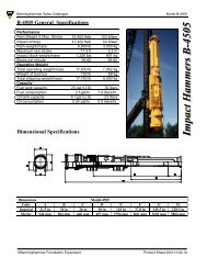 B-4505 - Berminghammer Foundation Equipment