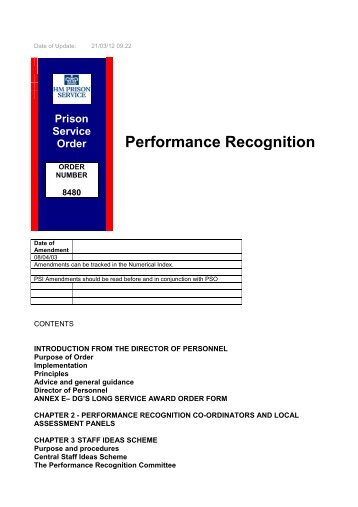PSO 8480 - Performance Recognition - Inside Time