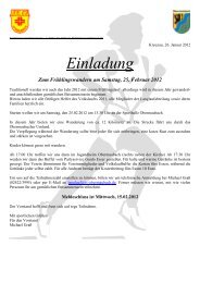 Einladung Zum Frühlingswandern am Samstag, 25. Februar 2012