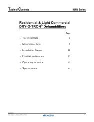 MAM Technical Specification - Dry-O-Tron by Dectron