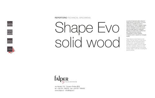 Pdf Shape EVO Solid Wood - Falper