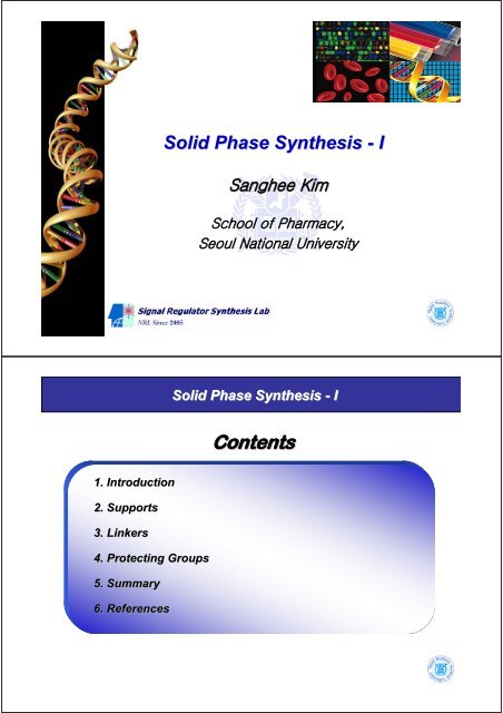 Solid Phase Synthesis