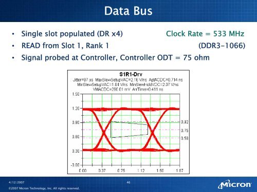 DDR3 RDIMMs Channel - Micron