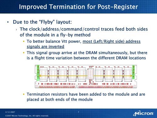 DDR3 RDIMMs Channel - Micron