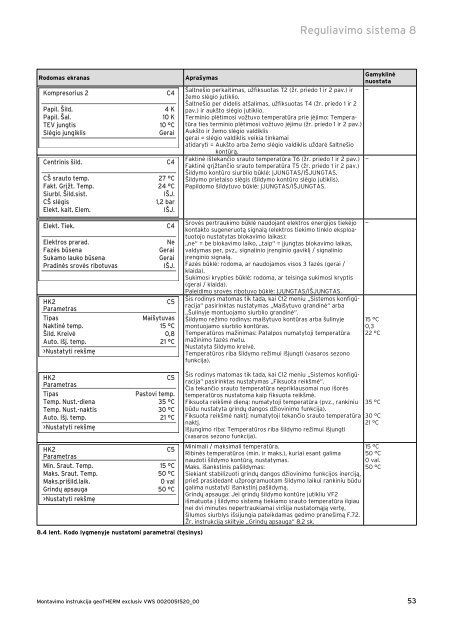 Montavimo instrukcija geoTHERM exclusiv - Geoterminis šildymas