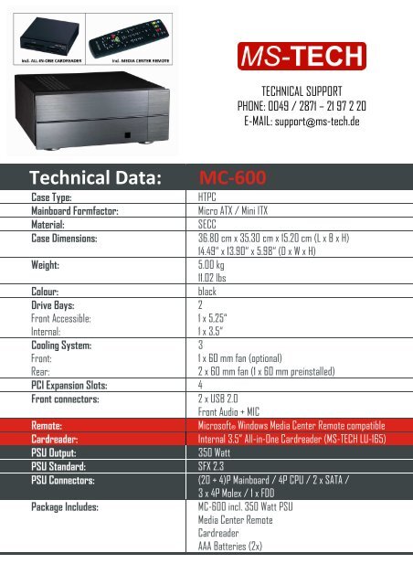 Mc 600 New Ms Tech Mc 600 New Ms Tech